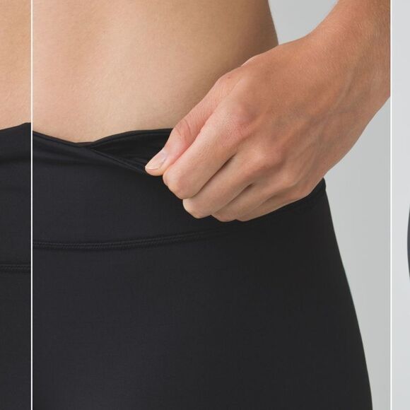 Lululemon Pedal To The Medal 7/8 Tight in Black / Alarming / Tranquil Blue - Picture 5 of 16